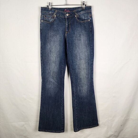 Vintage Y2K Cache Women’s Embroidered Bootcut Denim Mid Rise Jeans Size 8 - Picture 2 of 5